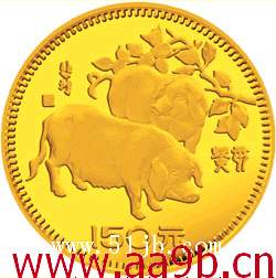 金猪纪念币图片