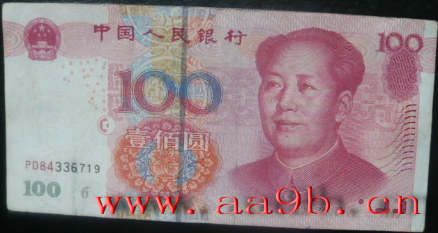 2005版100元错币